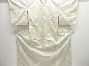 蔦の葉模様織出し十日町紬着物